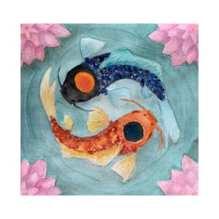 Koi fish yin yang T-Shirt