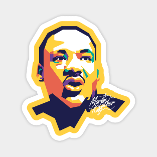 Martin Luther King on WPAP art #1 Magnet