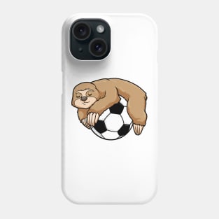 Sloth with Soccer ball Phone Case