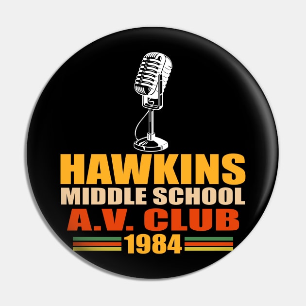 Stranger Things - Hawkins Middle School Pin by rafahdara