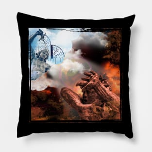 Battle of Good and Evil - Angel fighting Demon Pillow