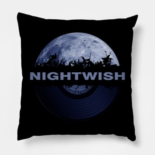 blue moon vinyl nightwish Pillow
