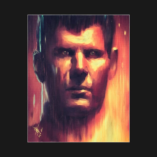 Deckard - Bladerunner Acrylic Series by Fallenzeaphine