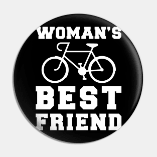 cycling woman's best friend tee tshirt Pin