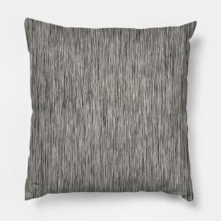 Noir rain - minimalist art - grey texture Pillow