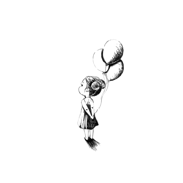 Girl With Balloon by Freeminds