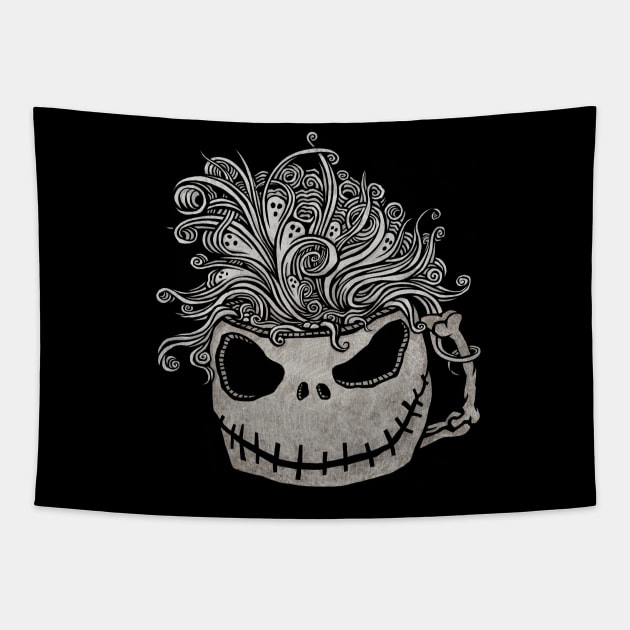 Nightmare Before Coffee Tapestry by kg07_shirts