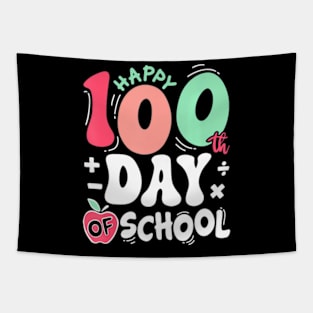 Happy 100 Days Of School Teacher 100Th Day Of School Tapestry