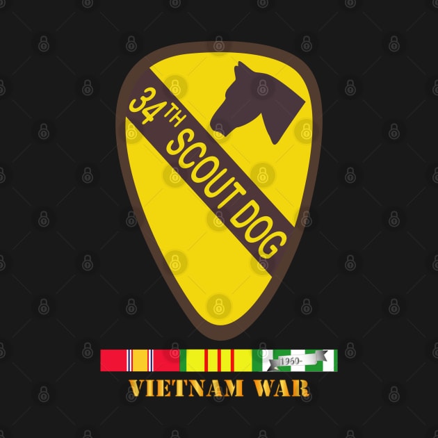 34th Scout Dog Platoon w VN SVC wo Txt by twix123844