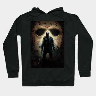 Jason Voorhees Mask Lv Monogram Vintage Hoodie 