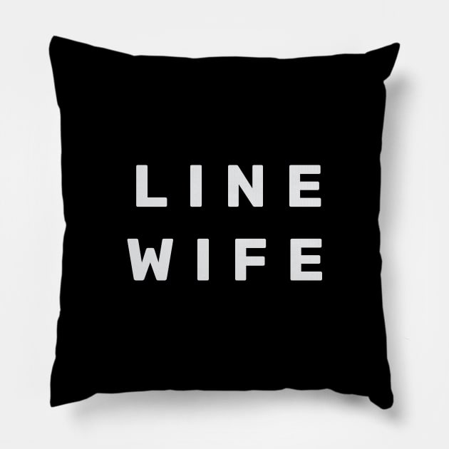 Linewife - Wife of A Lineman Pillow by LineXpressions