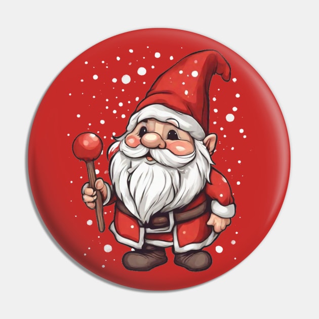 Cute Christmas Santa gnome Pin by Ezhael