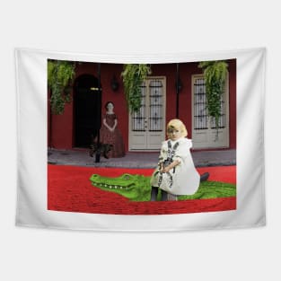 Cajun Gator Taxi Tapestry