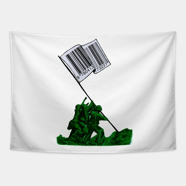 Raising The Flag Of Commerce Tapestry by artpirate