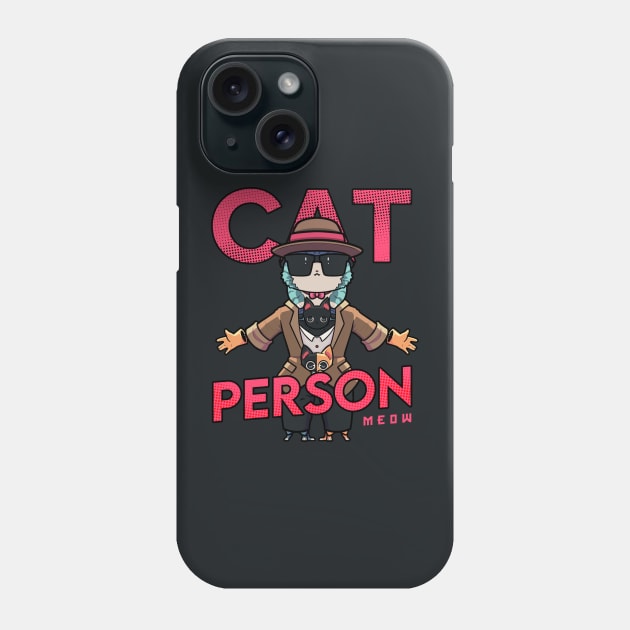 Cat Person Phone Case by Susto