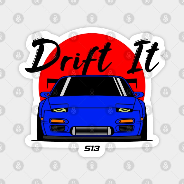 Blue S13 Front Magnet by GoldenTuners