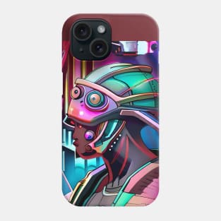 Axolotl-cyborg cyberpunk Phone Case