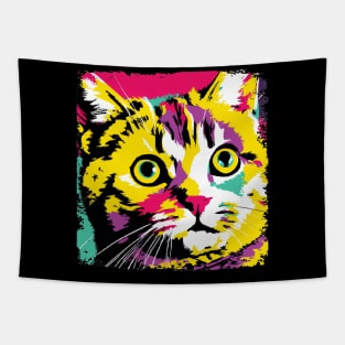 Munchkin Cat Pop Art - Cat Lover Gift Tapestry