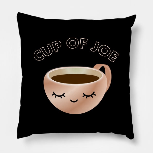 Cup of Joe Pillow by Mitalie