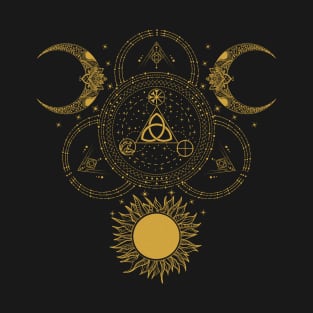 Triquetra - Earth, Sea & Sky | Pagan Symbol T-Shirt