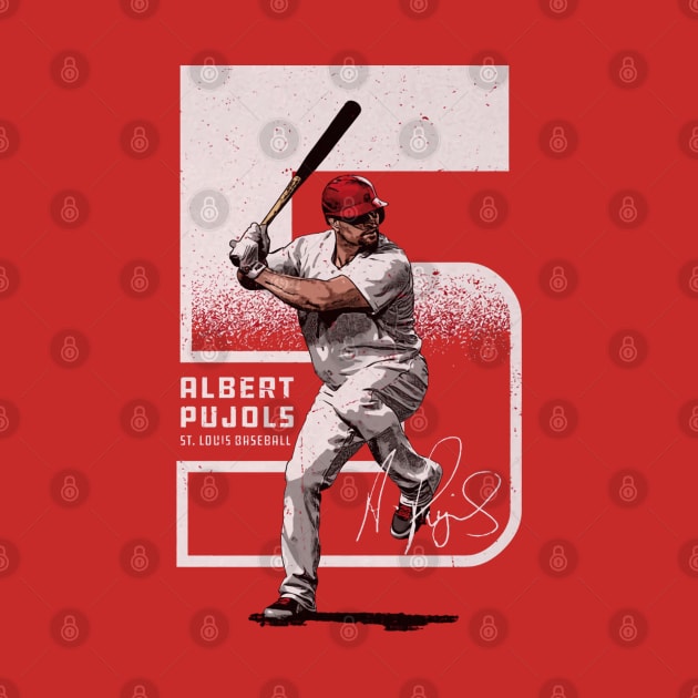 Albert Pujols St. Louis Outline by Jesse Gorrell