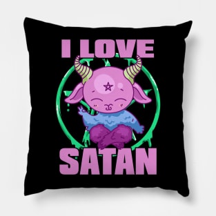 I Love Satan Pillow