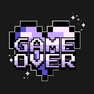 Game Over Heart - Purple T-Shirt