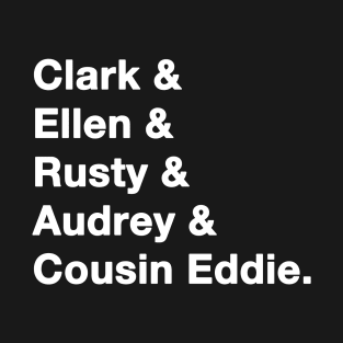 Christmas Vacation Names White T-Shirt