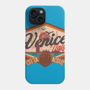 Venice Italy vintage label logo Phone Case