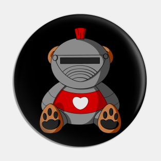 Knight Teddy Bear Pin