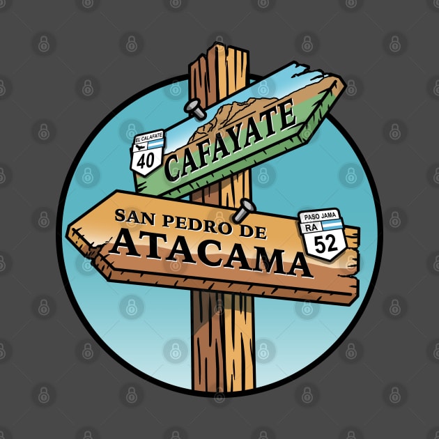 San Pedro de Atacama Sign by Cerealbox Labs