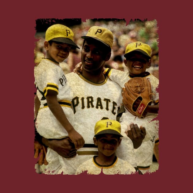 Roberto Clemente and His Son in Pittsburgh Pirates by SOEKAMPTI