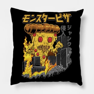 PIZZA MONSTER DESTROYED THE CITY Pillow