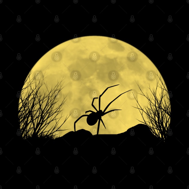 Spider under the moon by Boss creative