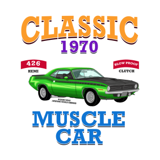 Classic Muscle Car Hot Rod Racing Garage Novelty Gift T-Shirt