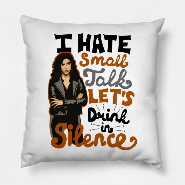 Drink In Silence Pillow by KsuAnn