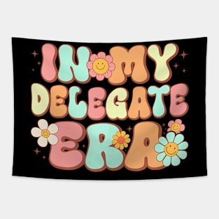 Groovy in My Delegate Era Delegate  Retro Tapestry