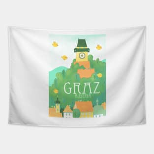 Graz Cityscape Tapestry