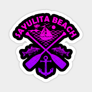 Sayulita Beach, Mexico, Boat Paddle Magnet