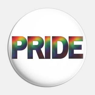 Radiant Gradient Pride (Clear Background) Pin