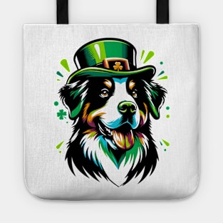 Entlebucher Mountain Dog in Saint Patrick's Day Festive Spirit Tote