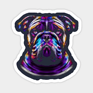 Olde English Bulldogge Ink Painting Magnet