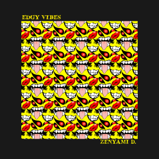 Edgy Vibes Pattern (yellow) T-Shirt