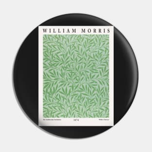 William Morris Exhibition Textile Willow Pattern Design Pin