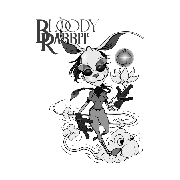 SKATING BLOODY RABBIT 01 by roombirth