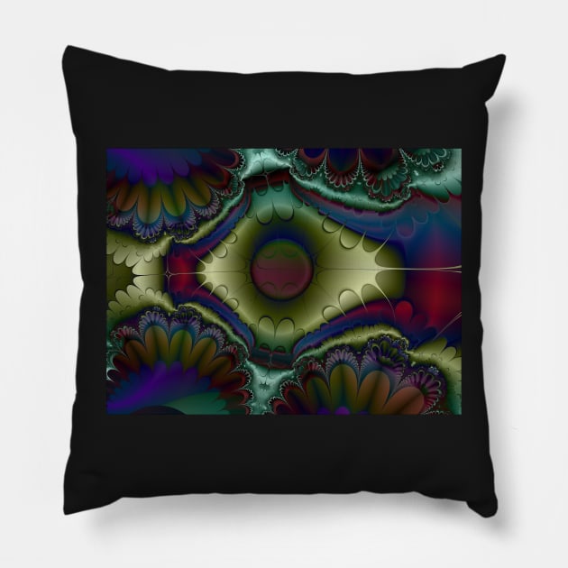 Fractal E-Z Button Pillow by barrowda