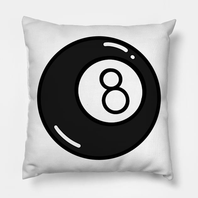 8-Ball Pillow by Reeseworks