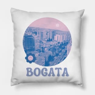 Pink Flower Power Funky Bogata Columbia Pillow