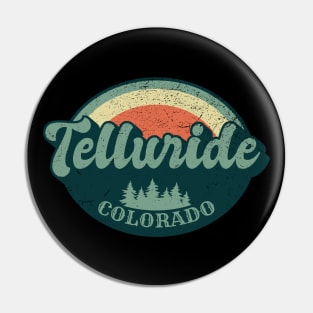 Telluride Colorado Retro Pin