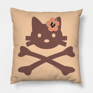 Kitty X-Bones Hawaii Pillow